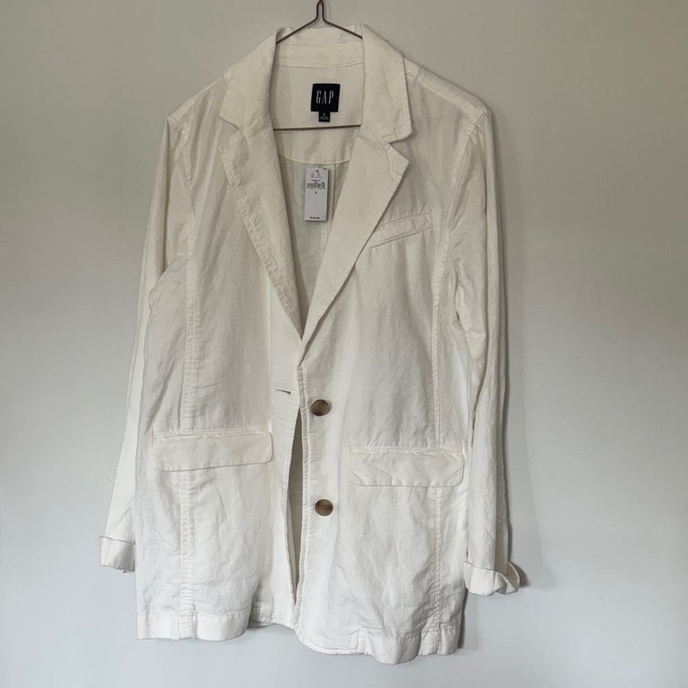 GAP Cream Tailored Blazer